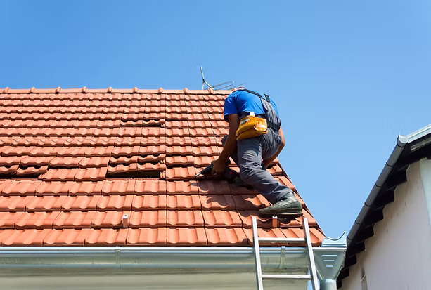 Worker on the roof (1) Worker on the roof (1)
